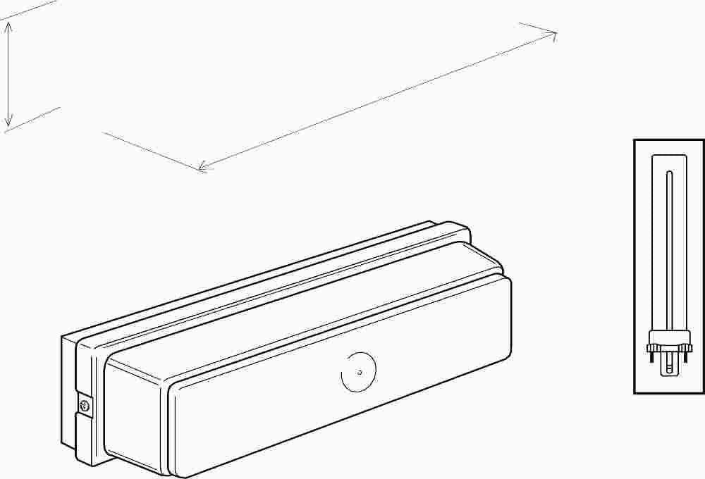 Compact Fluorescent Wall-ceiling Fixture