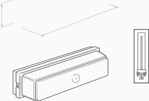 Compact Fluorescent Wall-ceiling Fixture