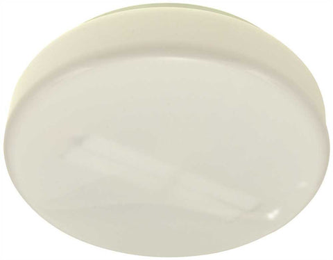 Drum Ceiling Fixture With Two 13 Watt Pl Type Fluorescent Lamp, 11 In. White With White Acrylic Lens