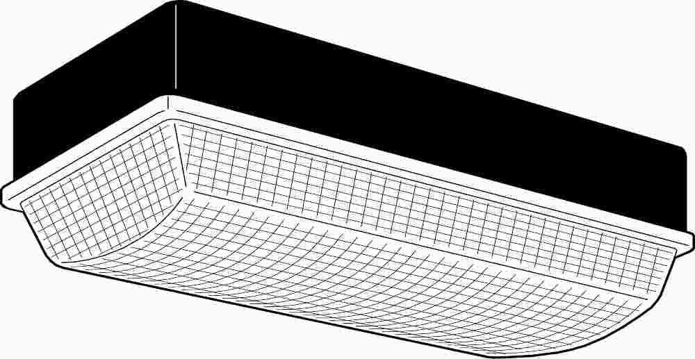 Compact Fluorescent High Impact Wall Fixture