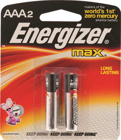 Energizer Max Battery Aaa Alkaline, 2 Pack