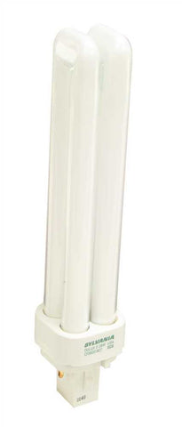 Sylvania Dulux&reg; D Ecologic&reg; Pl Type Compact Fluorescent Lamp, T4x2, Dual Tube, 26 Watt, 2700k, G24d-3, 120 Volts