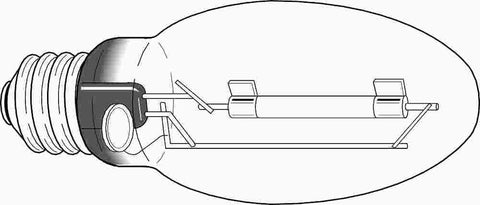 Sylvania Metalarc&reg; Pro-tech&reg; Metal Halide Lamp, E17, 70 Watt, 85 Volts, E26 Medium, Clear, Universal Burn