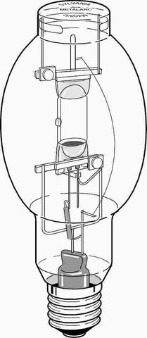 Sylvania Metalarc&reg; Metal Halide Lamp, Bt56, 1,000 Watt, 263 Volts, E39 Mogul, Clear, Universal Burn