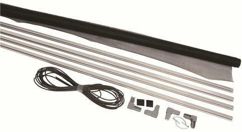 Window Screen Kit, 60 In. Wide Aluminum Frame