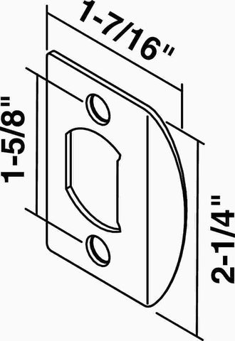 Universal Lockset Security Strike Polished Brass