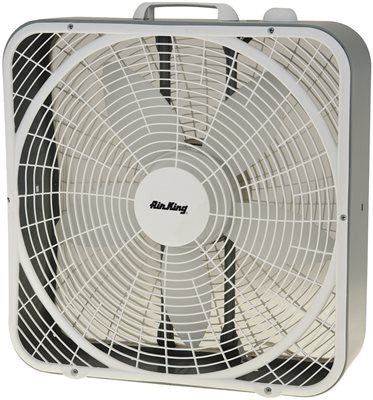 Air King Non-oscillating Box Fan, Commercial Grade, 3-speed, 120 Volts, 20 In.