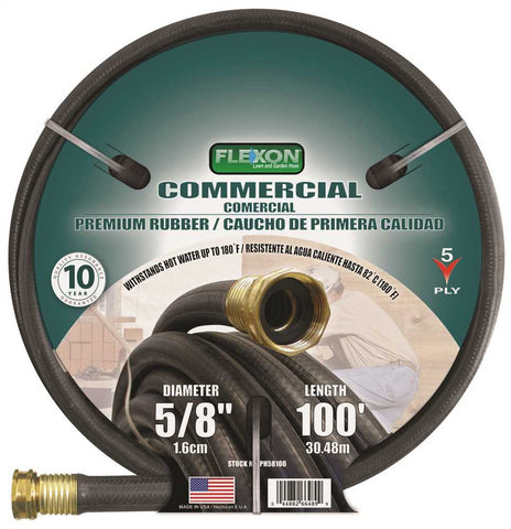 Commercial Premium Rubber Hose 5-8 In. X 100 Ft.