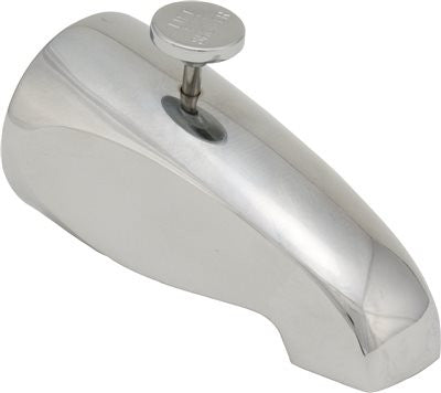 Proplus&trade; Bathtub Spout With Diverter, Chrome, 1-2- Or 3-4-inch Ips