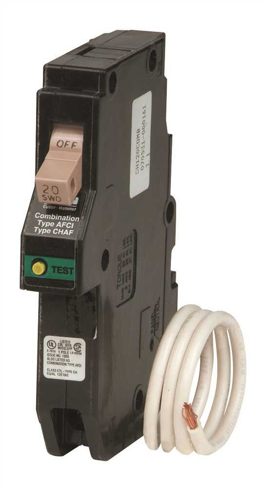 Eaton&reg; Ch Series Single-pole Fire-guard Combination Afci Breaker, 3-4 In., 120-240 Vac, 20 Amps