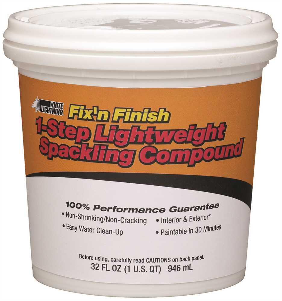 One Step Lightweight Spackling Compound Quart