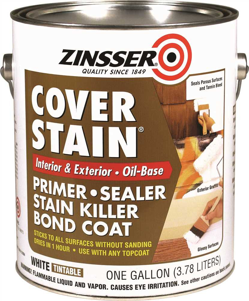 Zinsser Cover Stain Oil Base Primer Sealer 1 Gallon Low Voc