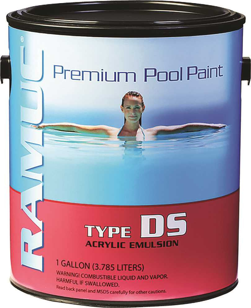 Pool Paint Water Based Acrylic Blue Gallon