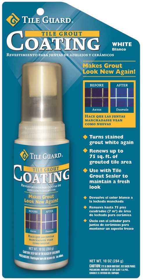 Tile Grout Coating, 10 Oz., White