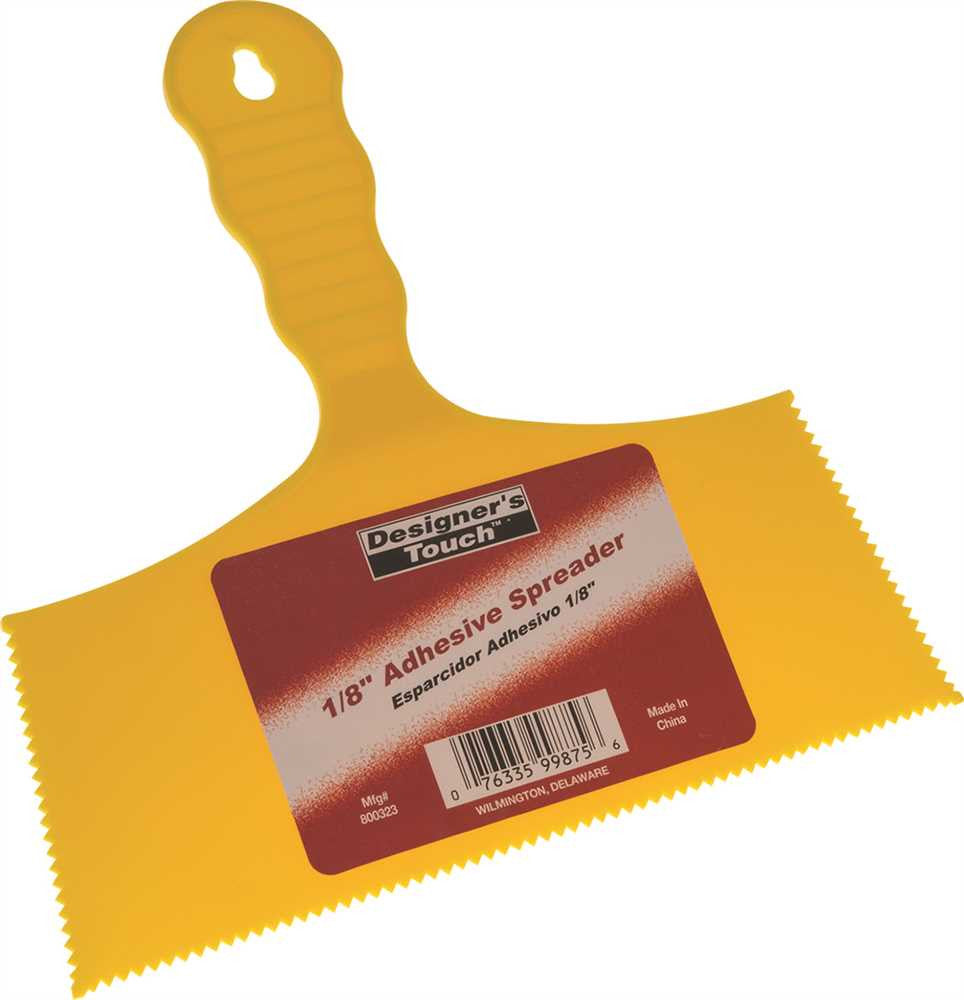 Adhesive Spreader 8 In, 1-8 Notched