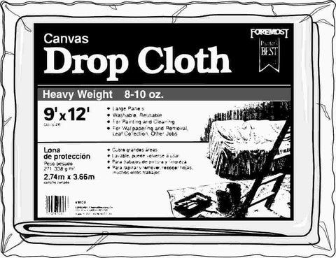 Heavy Weight Canvas Drop Cloth 9 Ft. X 12 Ft.