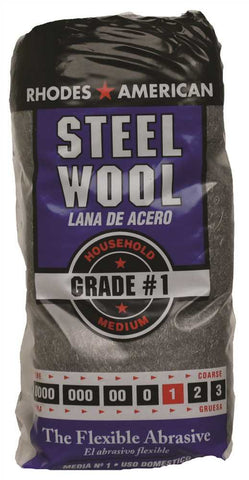 Steel Wool Medium #1, 12 Per Sleeve