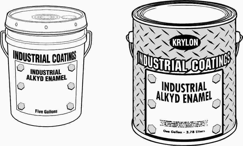 Paint 52 Series Industrial Alkyd Enamel White 1 Gal