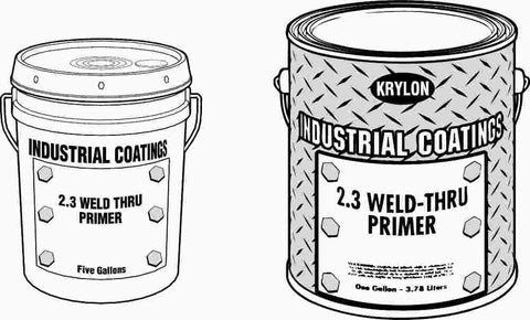 Paint Weld Thru 1 Gallon Gray Primer