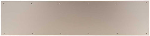 Satin Nickel Aluminum Door Kick Plate 8" X 34"