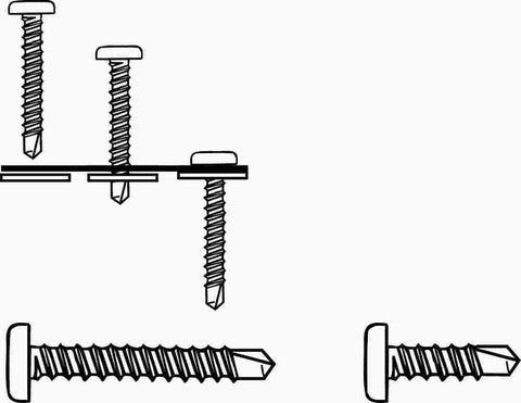 Philips Pan Head Self Drilling Screws #8 X 1-2 In., 100 Per Pack