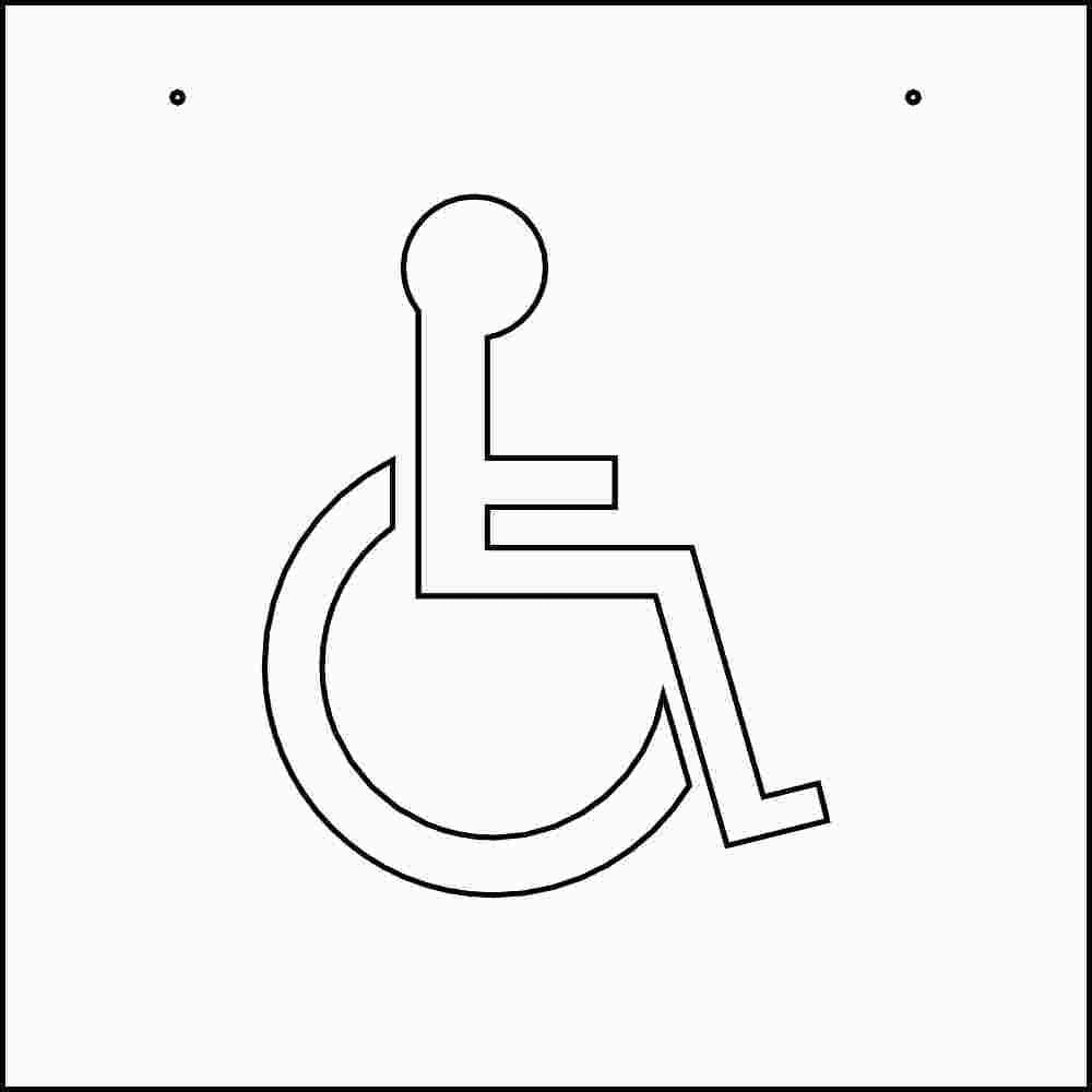 Handicap Parking Stencil