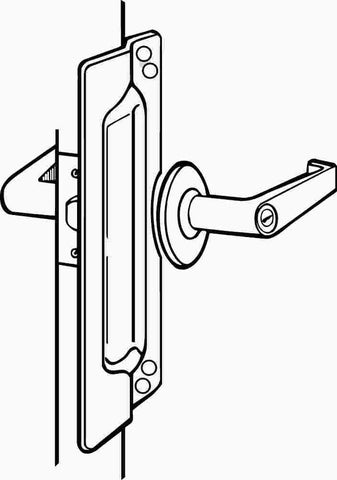 Outswing Door Latch 11" Duro Coated