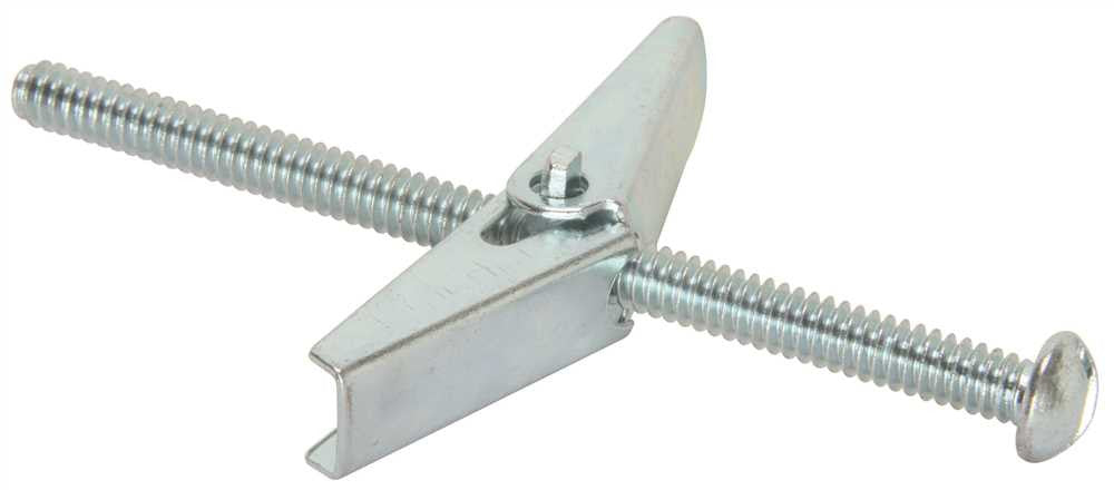 Toggle Bolts Round Head Spring Wing 3-16" X 3", 50 Per Pack