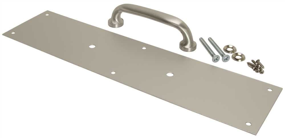 Door Plate Pull Aluminum, 16" X 4"