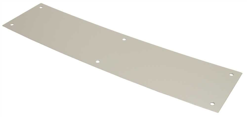 Door Plate Push Aluminum, 16 In. X 4 In.