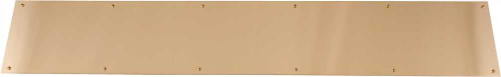 Gold Anodized Aluminum Door Kick Plate 6" X 34"