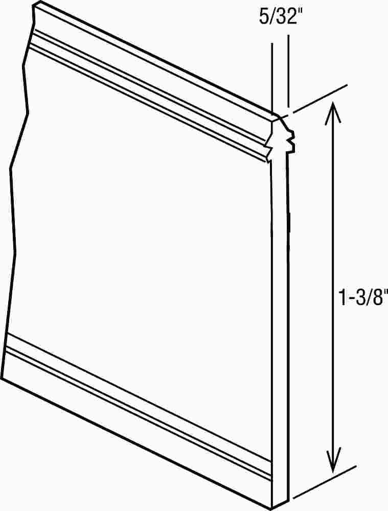 Shower Door Seal Gray 36 In.