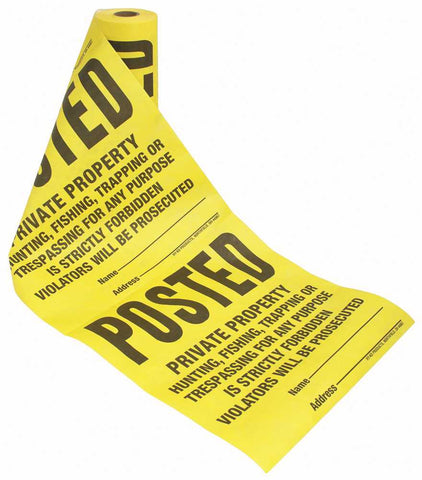 Tyvek Posted Roll Sign