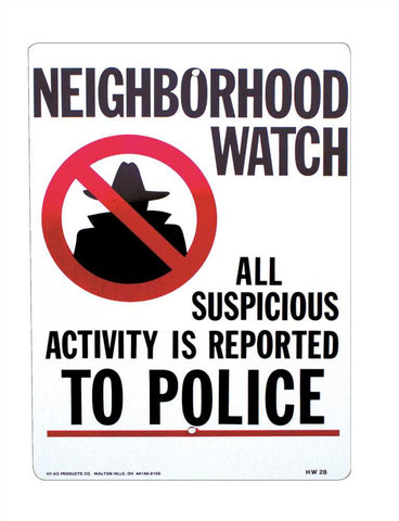 Neighborhood Watch 12" X 18" Aluminum Street Sign