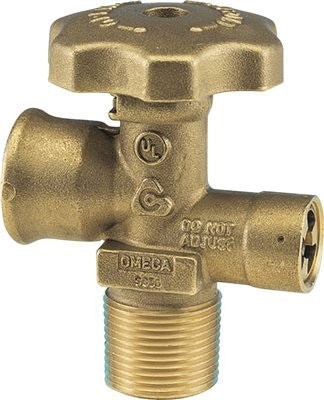 Large Cylinder Valve, 3-4 In. Npt Inlet X Pol Outlet 100 Lb