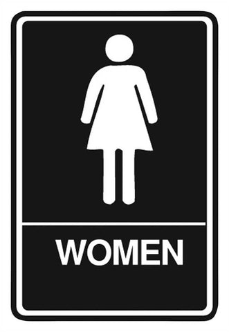 Women's Room Sign, Ada Approved Braille 6" X 9"