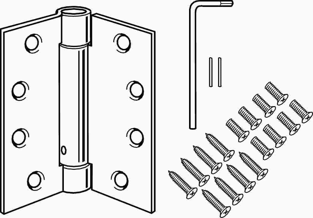 Spring Hinge Prime Coat 4-1-2" X 4-1-2"