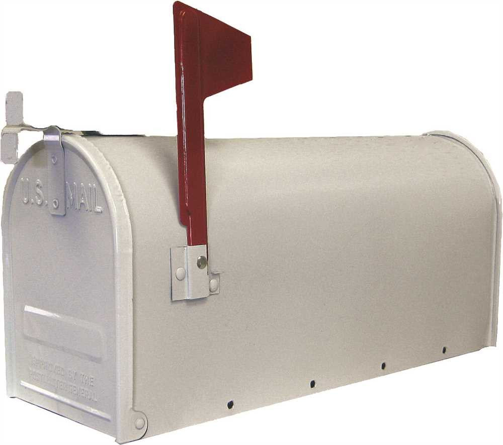 U.s. #1 Rural Mailbox, Galvanized Steel White