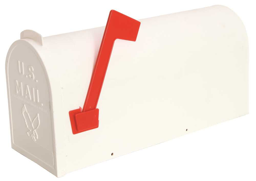 #1 Weatherproof Mailbox, Poly White