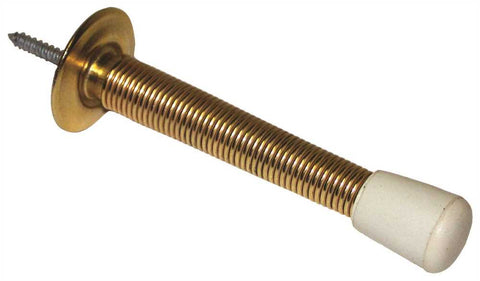 Ives Flexible Door Stop Polished Brass