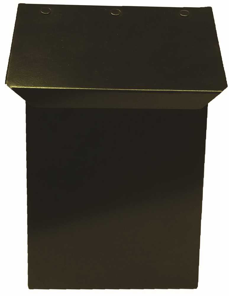 Mailbox Vertical Hardened Steel Black Satin