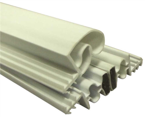 Strybuc Industries Magnetic Weatherstrip Set, White, 84x36x84 In.