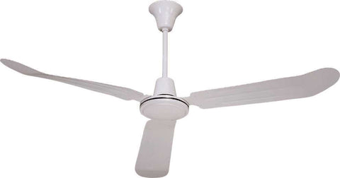 Bala&reg; Industrial Ceiling Fan With Three Blades, 56 In., White On White