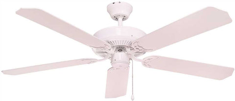 Bala&reg; 5-blade Ceiling Fan With Adaptable Light Kit And Reversible Blades, 52 In., White