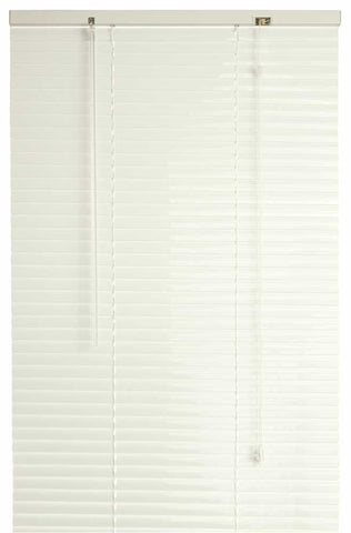 Designer's Touch&trade; 1-inch Vinyl Mini Blinds, White, 23x64 In.