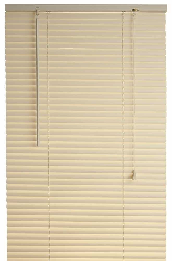 Designer's Touch&trade; 1-inch Vinyl Mini Blinds, Alabaster, 28x72"