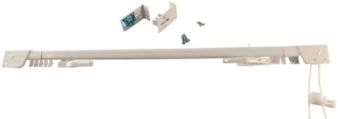 Levolor Traverse Drapery-curtain Rod With Cord Center Close 84 In. To 150 In.