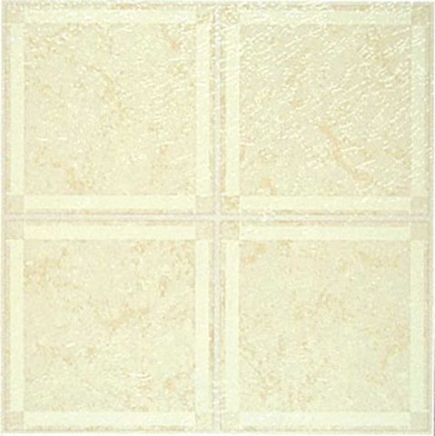 Winton&reg; Self-adhesive Floor Tile, Beige, 12x12 In., 1.1 Mm