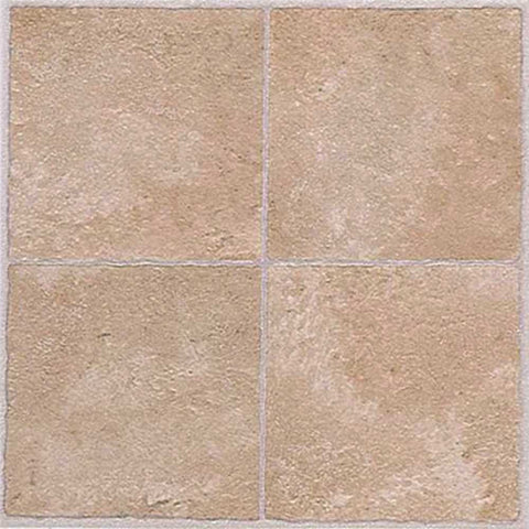 Winton&reg; Self-adhesive Vinyl Floor Tile, Beige, 12x12 In., 1.1 Mm