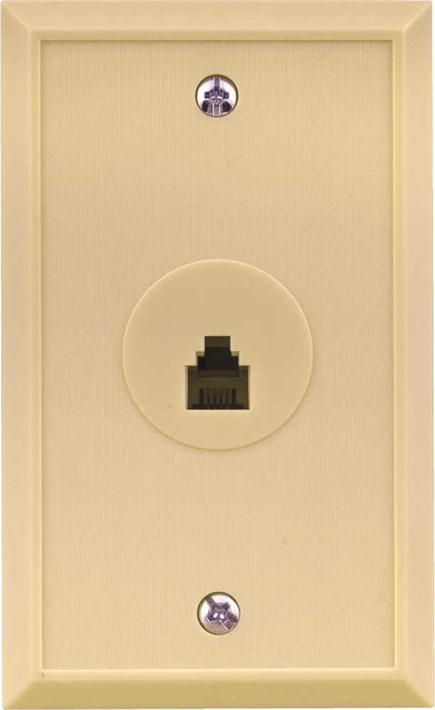 Telephone Flush Mount Wall Jack